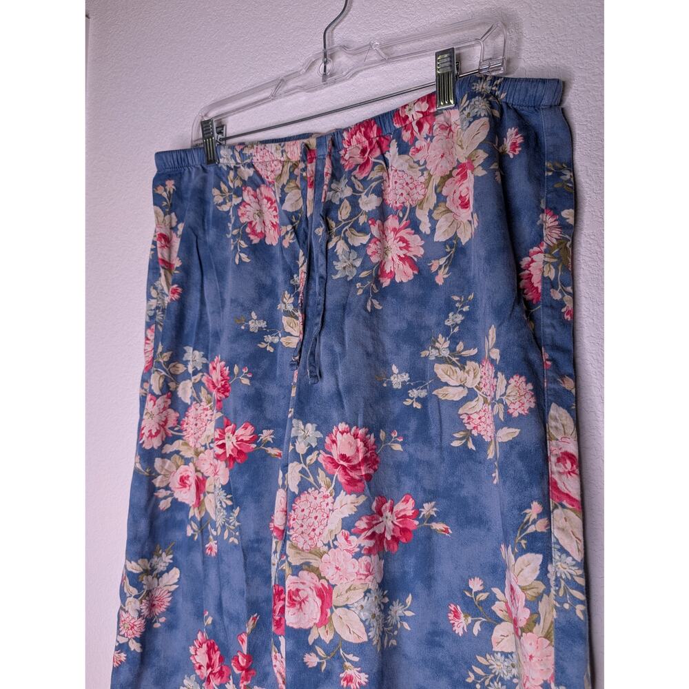 Ralph Lauren Floral Pajama Set Women L Coquette Romantic Cozy Cottagecore - Picture 7 of 8